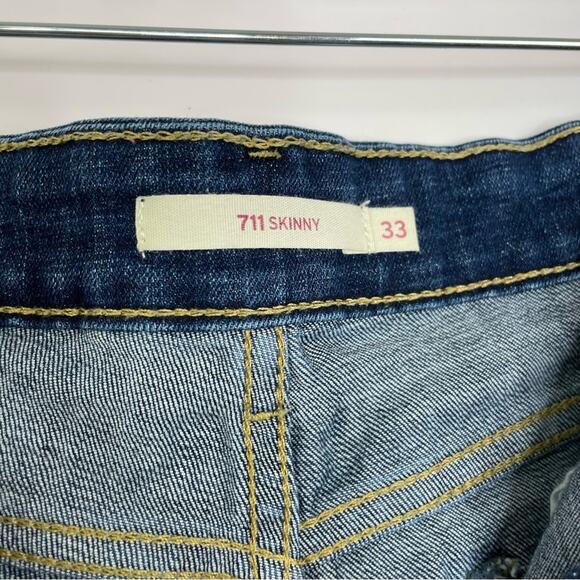 Levi's Women's Skinny Jeans - Dark Blue - Picture 4 of 16